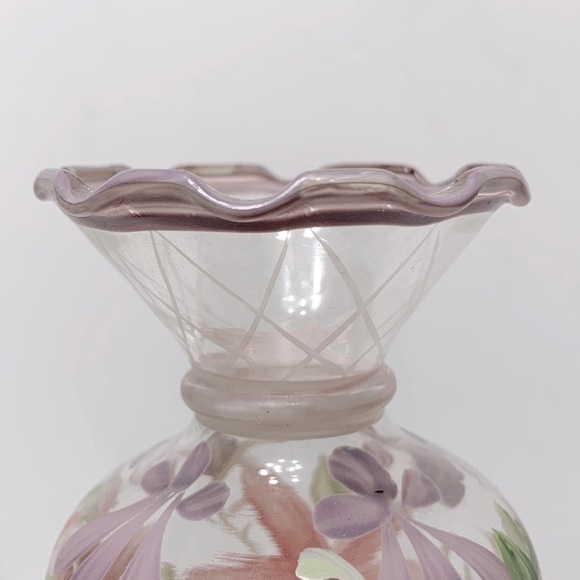 Hand painted floral vase - Picture 7 of 12